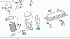 Mercedes W906 Yağ Filtre Kütük Contası Trucktec Marka A6421801410