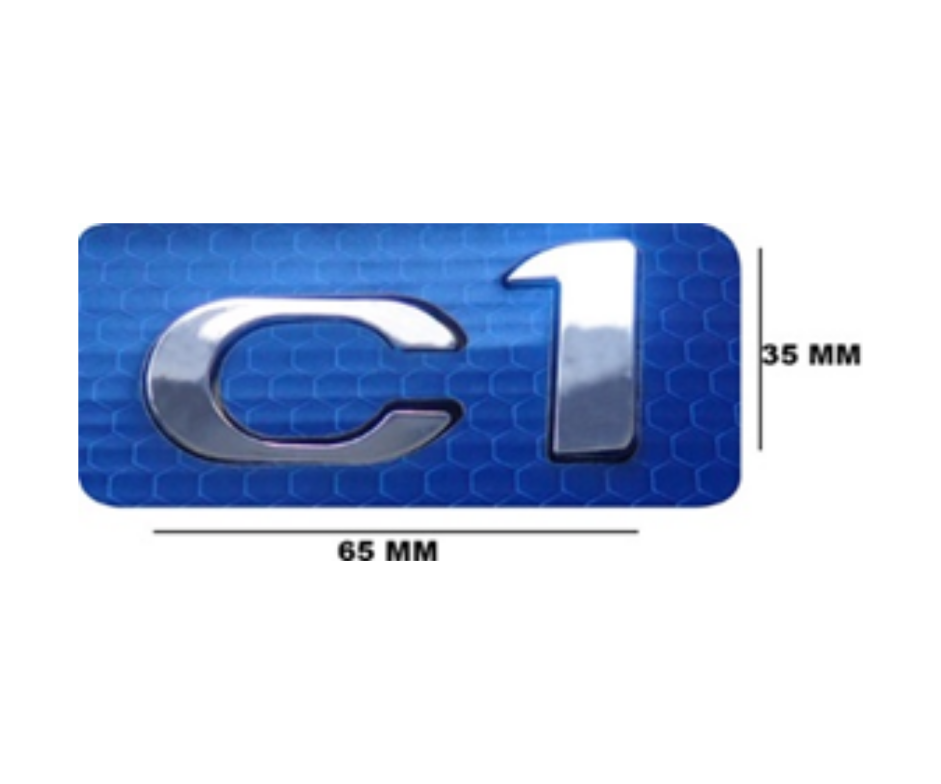 Citroen C1 Yazı Nikel 35 - 65 mm İthal Marka