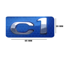 Citroen C1 Yazı Nikel 35 - 65 mm İthal Marka