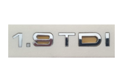 Audi 1.9 TDI Yazısı 20 - 135 mm Krom İthal Marka
