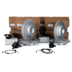 Bmw E90 Case 320d 184 HP Front and Rear Brake Disc Pad Set Original 34118848417-34216855007-34116780711-34216774692