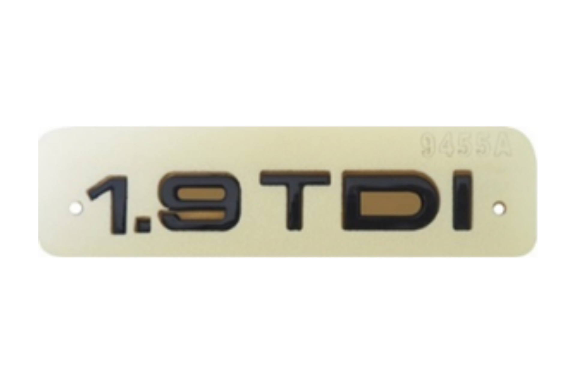 Audi 1.9 TDI Yazısı 20 - 135 mm Siyah İthal Marka