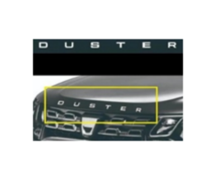 Dacia Duster Ön Kaput Yazısı Gri İthal Marka