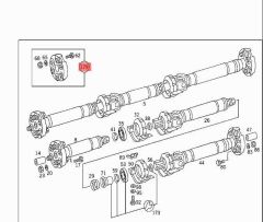 Mercedes W218 Şaft Köselesi Orijinal Mercedes Marka 2024101315