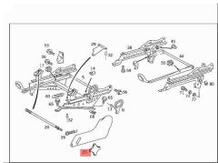 Mercedes W205 Koltuk Ayar Kolu Corals Marka A2029190088