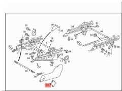 Mercedes W205 Koltuk Ayar Kolu Orijinal Mercedes Marka A2029190088