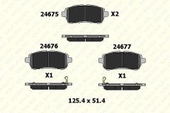 Ford Fiesta 2008-2018 Передние тормозные колодки Комплект Kale Brand 2467516505