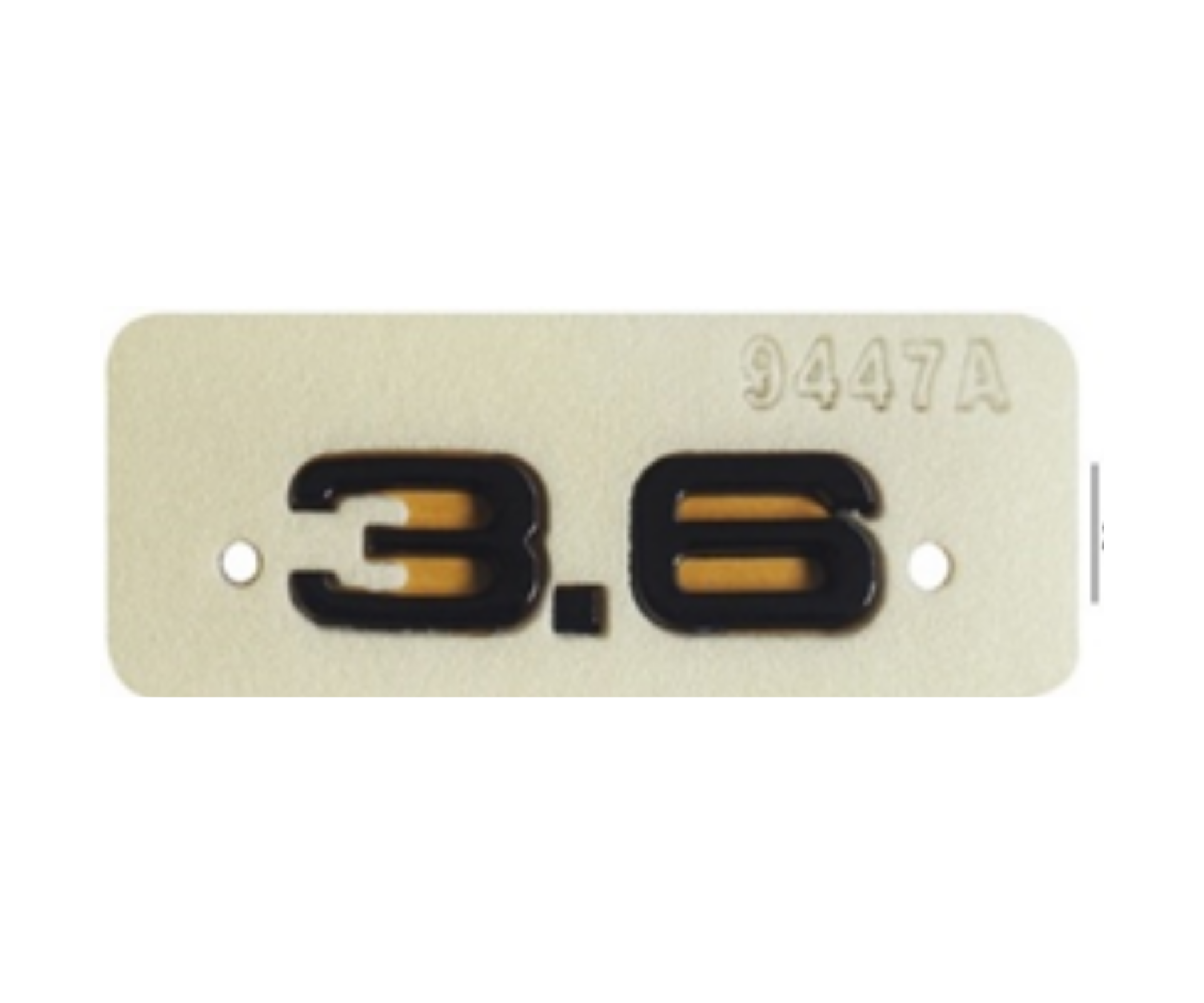 Audi 3.6 Yazısı 20 - 67 mm Siyah İthal Marka