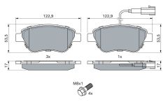 Fiat Albea 1.3 Multijet Ön Fren Balatası BOSCH Marka 55174420
