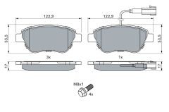 Fiat İdea 1.2 8V Ön Fren Balatası BOSCH Marka 55174420