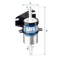 Fiat Doğan Benzin Filtresi UFİ Marka 71736106