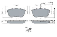 Fiat Linea 1.3 Multijet Ön Fren Balatası BOSCH Marka 55174420
