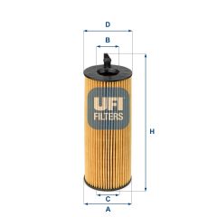 Bmw E90 Case 320d 177 HP Масляный фильтр Ufi Brand 2508400