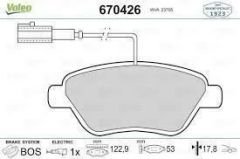 Fiat Linea 1.4 16V Turbojet Ön Fren Balatası VALEO Marka 55174420