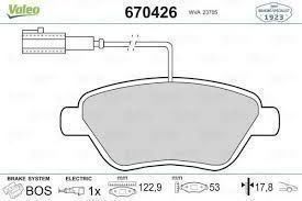 Fiat Punto 1.3 Multijet Ön Fren Balatası VALEO Marka 55174420