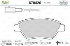 Fiat Grande Punto 1.2 8V Ön Fren Balatası VALEO Marka 55174420