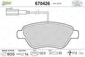 Fiat Grande Punto 1.4 8V Ön Fren Balatası VALEO Marka 55174420