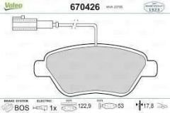 Fiat Grande Punto 1.4 16V Turbojet Ön Fren Balatası VALEO Marka 55174420