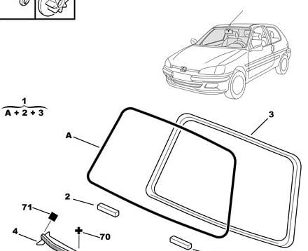 Peugeot 106 Ön Cam Psa Marka 8116.P2