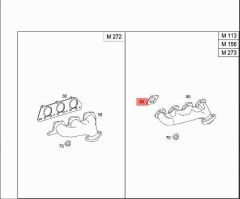 Mercedes W213 Egsoz Manifold Contası Elring Marka A1121420180