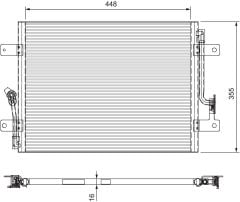 Fiat Albea 1.2 16V Klima Radyatörü Kondenser VALEO Marka 46826683