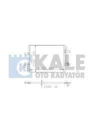 Fiat Albea 1.4 8V Klima Radyatörü Kondenser KALE Marka 46826683