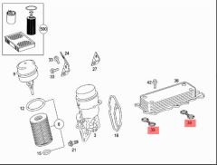 Mercedes W164 Yağ Soğutucusu Contası Orijinal Mercedes Marka A6421880580