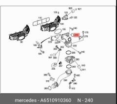 Mercedes X204 Emme Manifold O ring Wender Parts Marka A6510910360