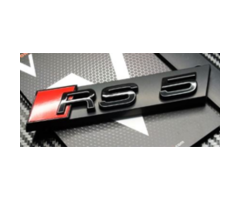 Audi RS5 Yazısı Ön Panjur Krom İthal Marka