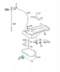 Mercedes S Sınıfı W140 Kasa Karter Tapa Pulu Febi Marka N007603014106