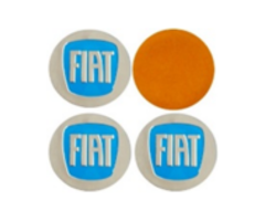Fiat Doblo Sticker Jant 4'lü Yapıştırma Q60 Mavi İthal Marka