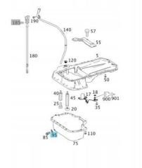 Mercedes W168 Kasa Karter Tapa Pulu Orijinal Mercedes Marka N007603014106