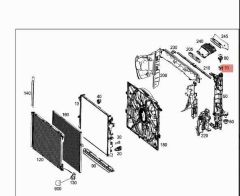 Mercedes W213 Radyatör Yan Tutucu Orijinal Mercedes Marka A1695040114