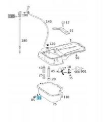 Mercedes W245 Kasa Karter Tapa Pulu Orijinal Mercedes Marka N007603014106