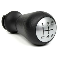 Ручка переключения передач Peugeot 306 матовый металл кожаный внешний вид PSA Brand 2403X9