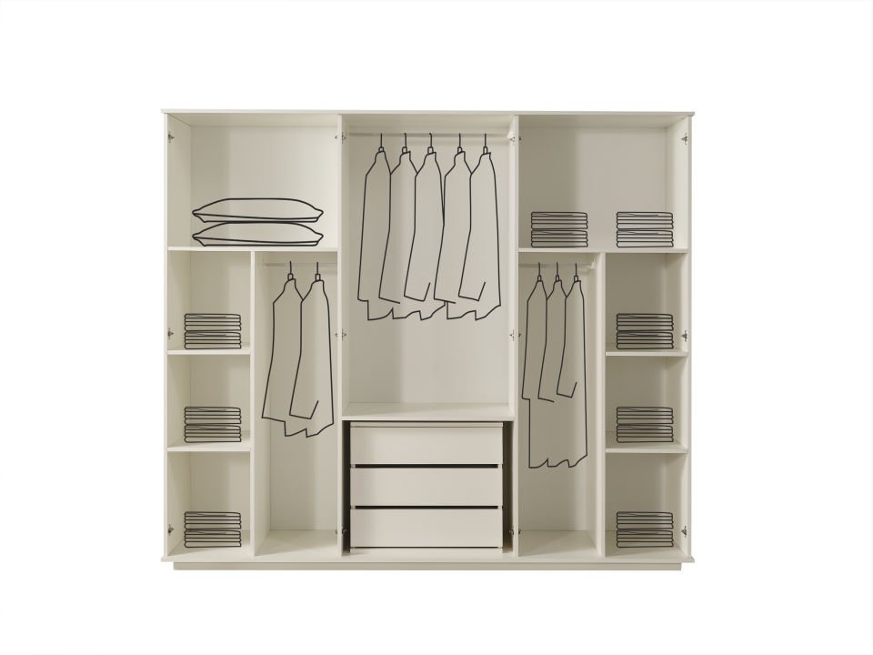 Masal Modern 6 Kapaklı Gardırop