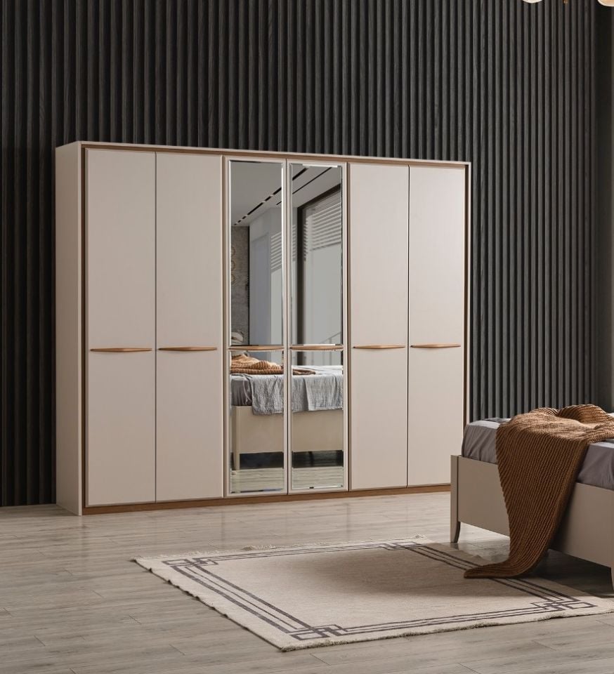 Kumsal Modern 6 Kapaklı Gardırop