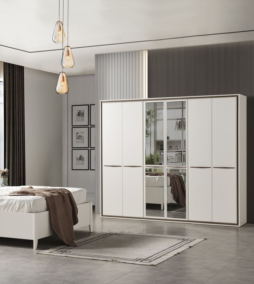 Masal Modern 6 Kapaklı Gardırop