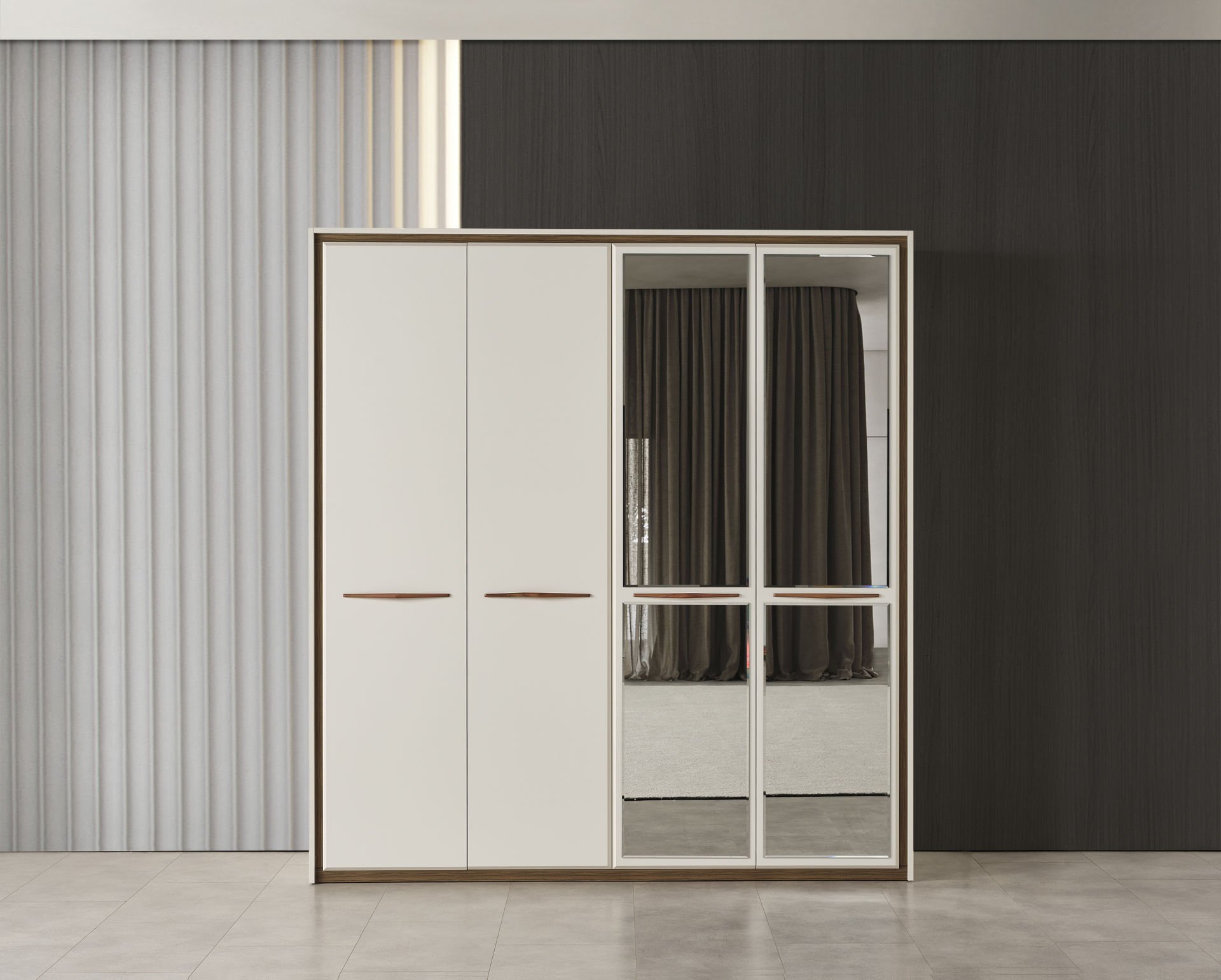 Masal Modern 4 Kapaklı Gardırop