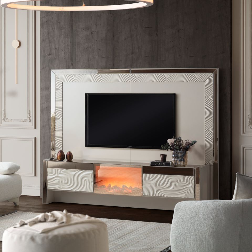 Okyanus Luxury Şömineli Tv Ünite