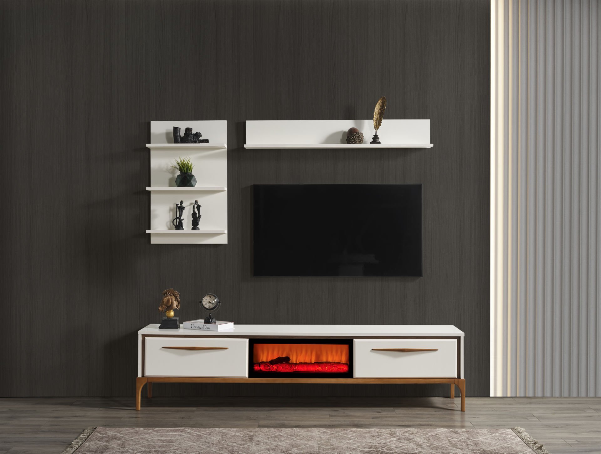 Masal Modern Şömineli Tv Ünite