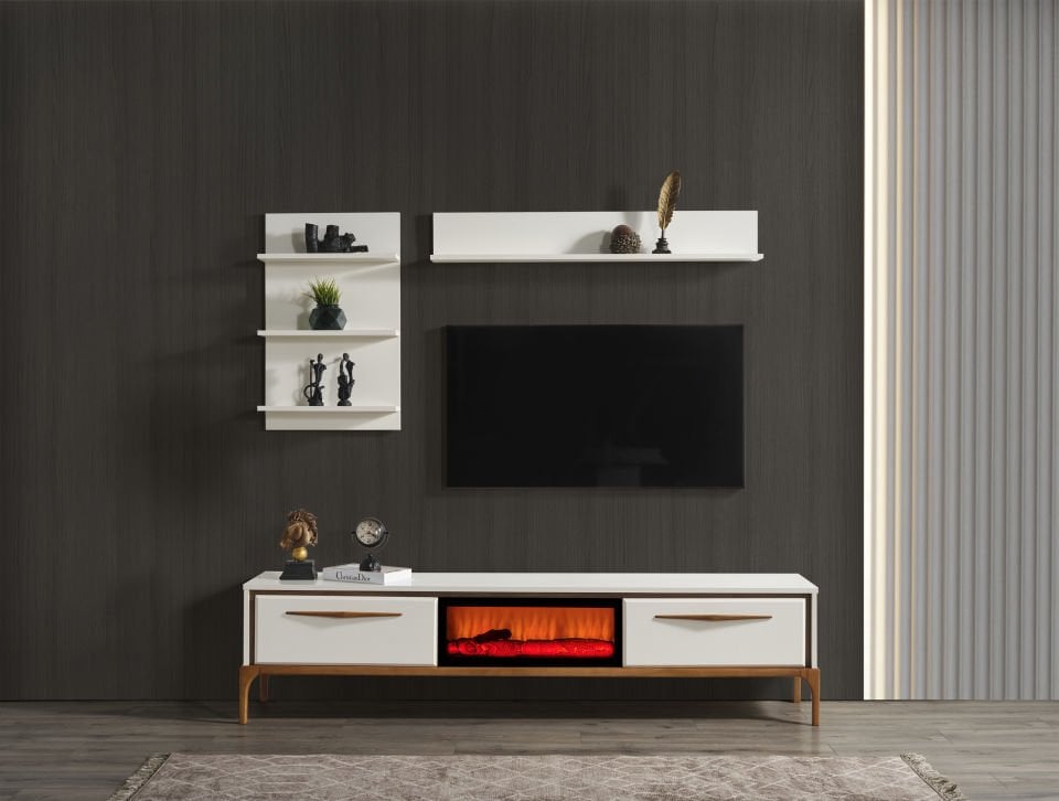 Masal Modern Şömineli Tv Ünite