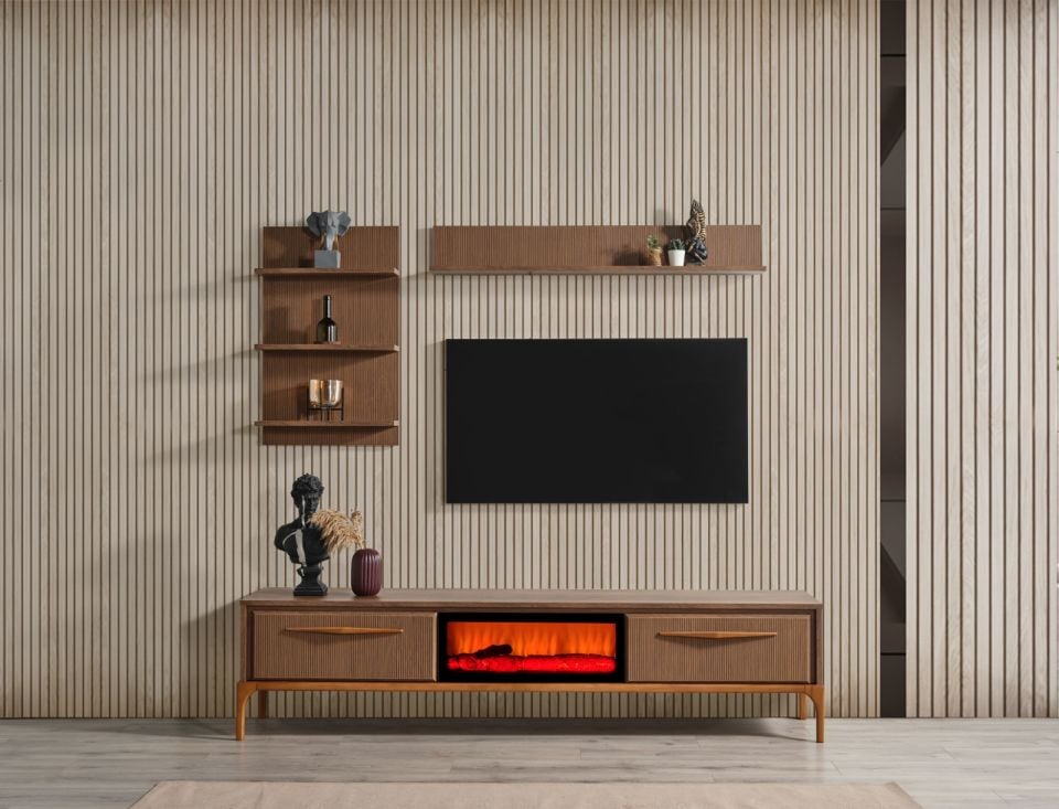 Hayal Modern Şömineli Tv Ünite