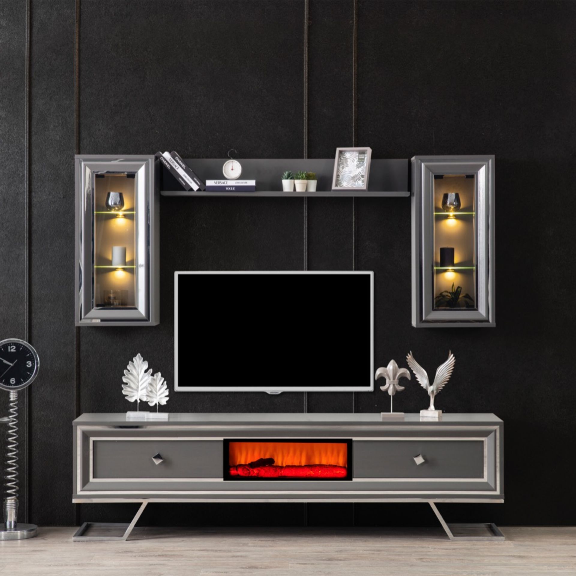Asos luxury Şömineli Tv Ünite