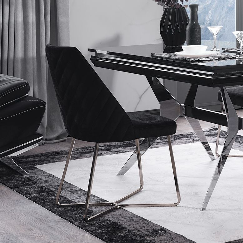 Masarati Luxury Gümüş Yemek Odası Takımı