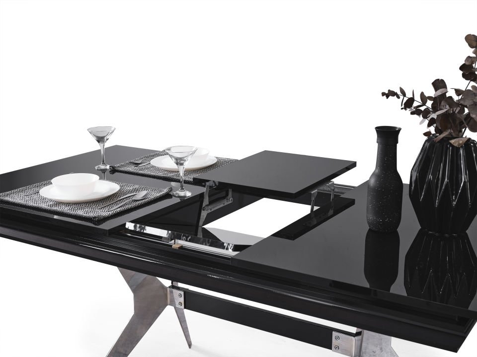Masarati Luxury Gümüş Açılır Masa