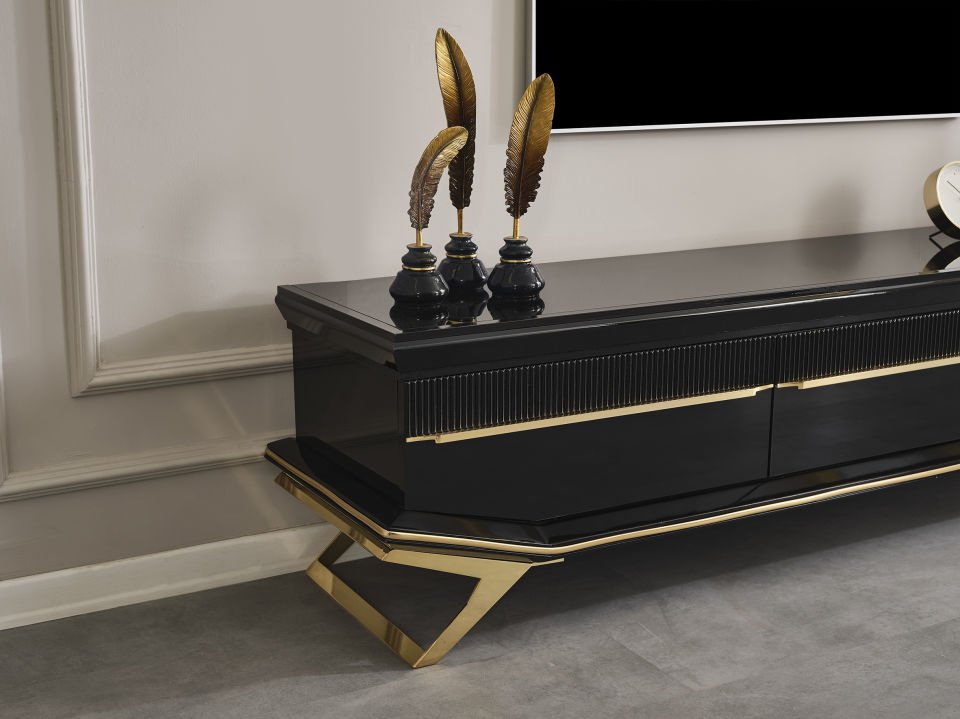 Masarati Luxury Gold Tv Ünite