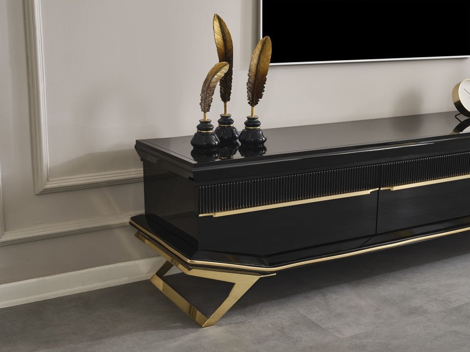 Masarati Luxury Gold Tv Ünite