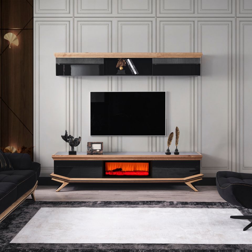 Okyanus Modern Şömineli Tv Ünite