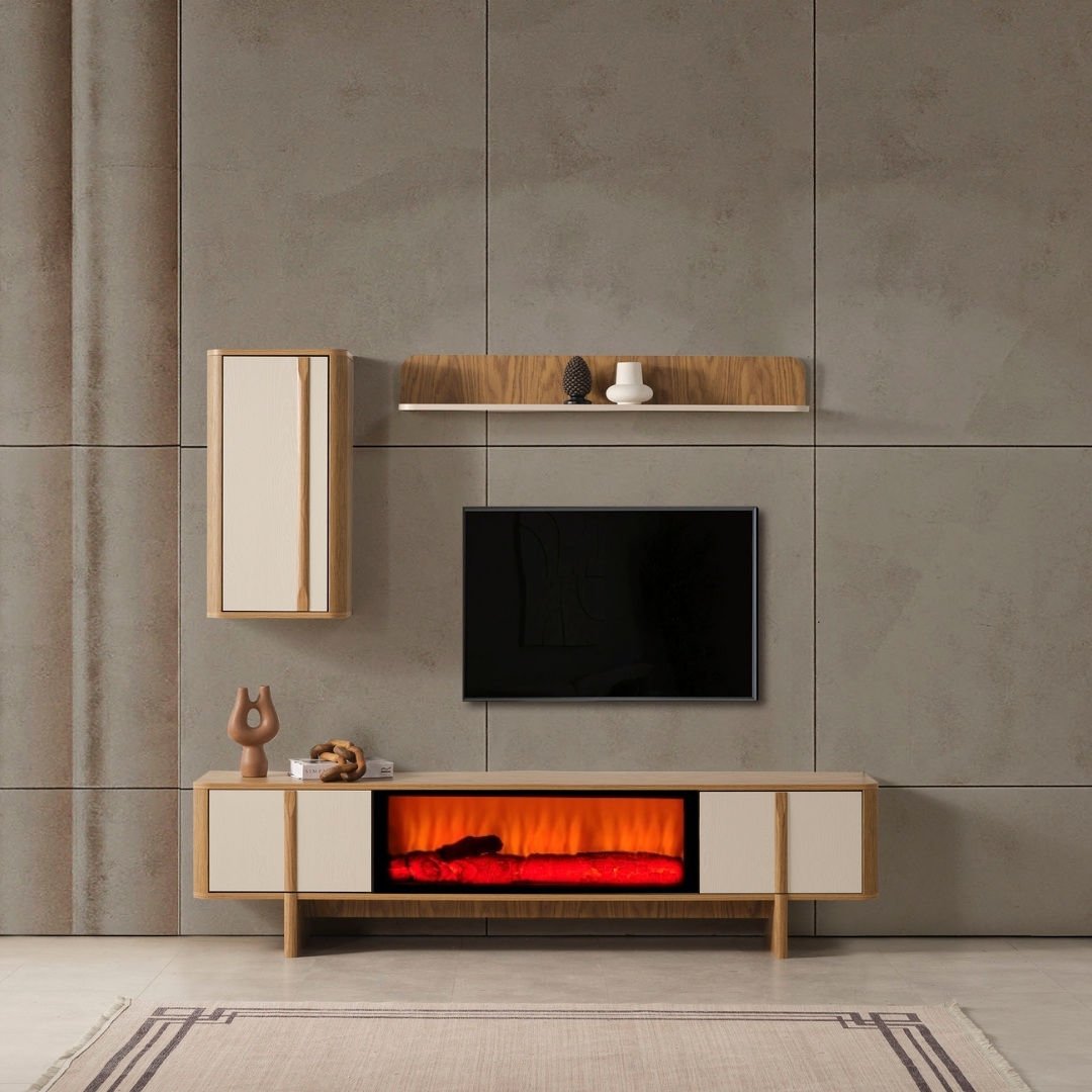 Eylül Modern Şömineli Tv Ünite